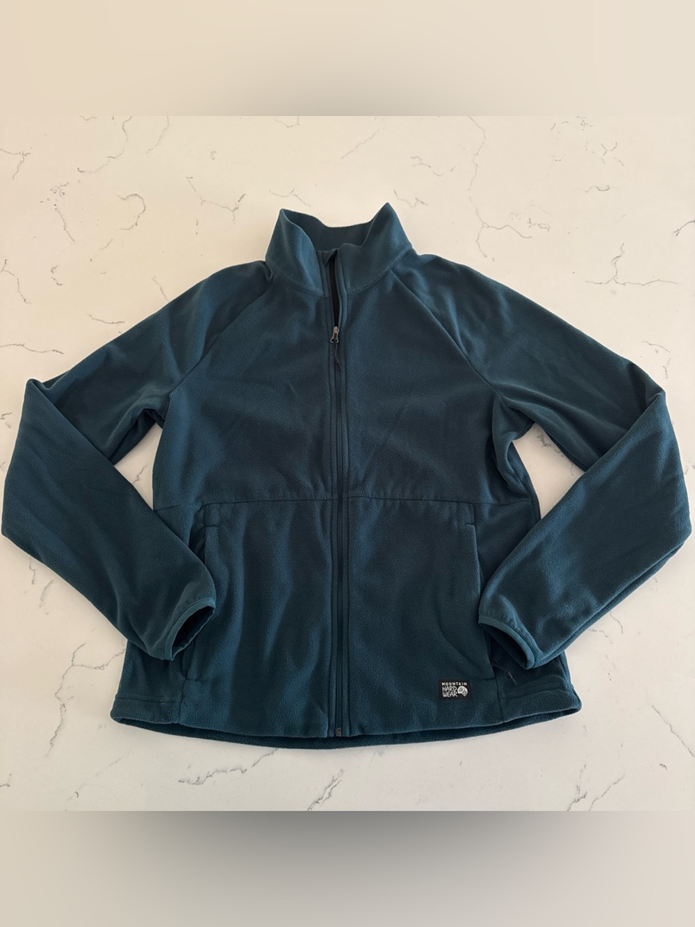 Mountain Hardwear Fleece Full Zip Sweatshirt Womens Mock Neck Top Basic